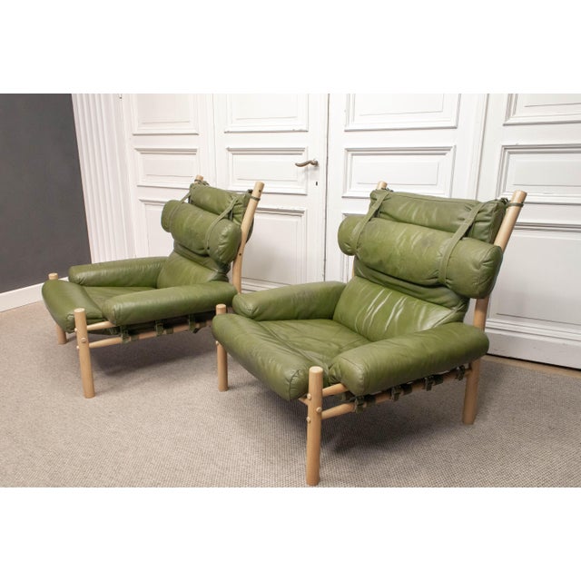 Inca Lounge Chairs and Ottomans by Arne Norell for Norell AB, Sweden, 1970s, Set of 4 For Sale - Image 12 of 16