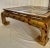 Vintage Tony Duquette Style Newly Painted Red Distressed Gilded Wood Chow Leg Ming Style Coffee Table For Sale - Image 10 of 12