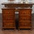 Mid 19th Century Pair of Italian 1860s Walnut Petite Commodes with Three Drawers and Bun Feet For Sale - Image 5 of 12