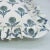 Fabdivine Indian Block Print Frill Cushion Cover Blue 14x14 Inch Off-White Linen- Gendapushp For Sale - Image 4 of 5