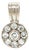 18ct White Gold Diamond Pendant 1.25ct 6.7g For Sale