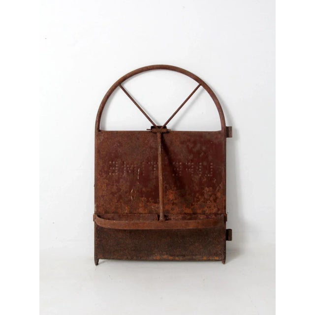 Early 20th Century Antique Metal Hay Door For Sale - Image 5 of 10