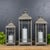 Elevate your home's ambiance with this stunning set of three traditional brown metal lanterns. Featuring a rustic,...