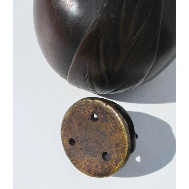 Japanese Bronze Fruit Shaped Incense Burner For Sale In New York - Image 6 of 7