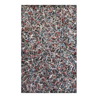 Fire in the Belly 2 - Colorful Energetic Abstract Acrylic Textural Drip Painting Original Artwork by Marc Raphael For Sale