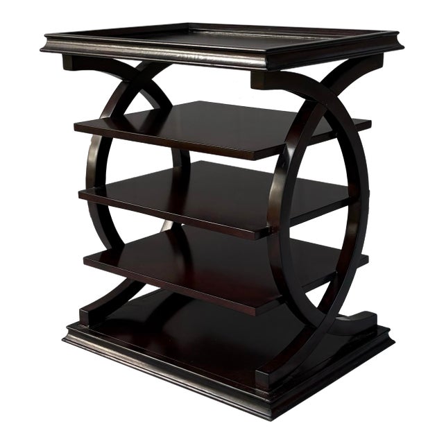 Vintage Tiered Magazine Stand For Sale