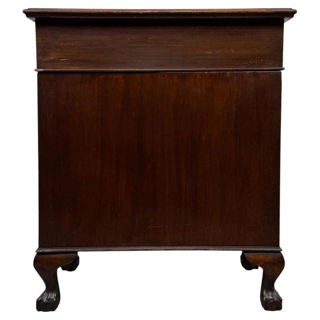 Antique Edwardian Mahogany Pedestal Desk, 1910 For Sale - Image 6 of 12