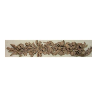Antique French Architectural Carved Wood Fragment For Sale