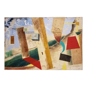 "Finding Balance" Mixed Media Pop Art Painting by Artist Jacques Lamy