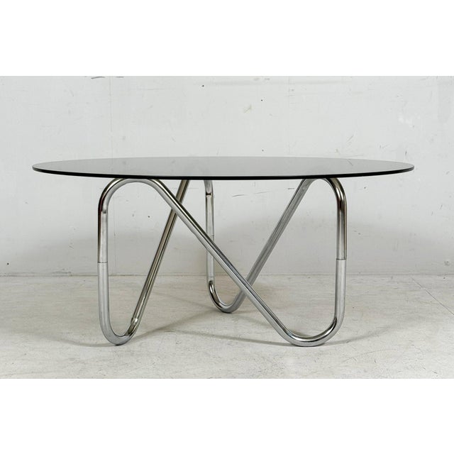 French Tubular Steel Coffee Table, 1970s For Sale - Image 12 of 18