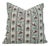 Fabdivine Indian Block Print Cushion Cover 18x18 Inch Viscose Linen-Laxmi For Sale