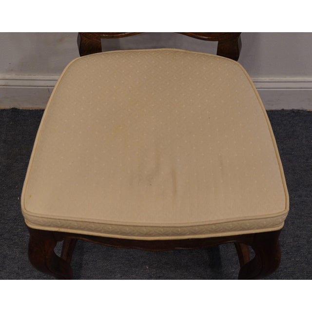 Late 20th Century High End Country French Provincial Cane Back Dining Side Chair For Sale - Image 5 of 10