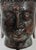 South East Asian Buddha Head Mounted on Square Black Pedestal For Sale - Image 10 of 11