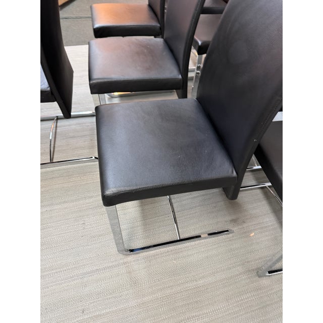 Animal Skin Roche Bobois Amplitude Chairs, Set of Eight For Sale - Image 7 of 12