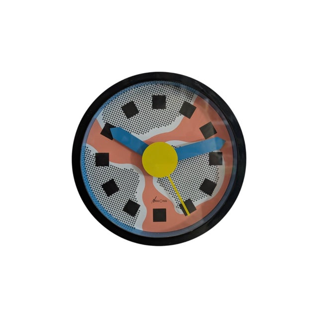 Neos Wall Clock by Nathalie Du Pasquier, 1980s For Sale - Image 6 of 6