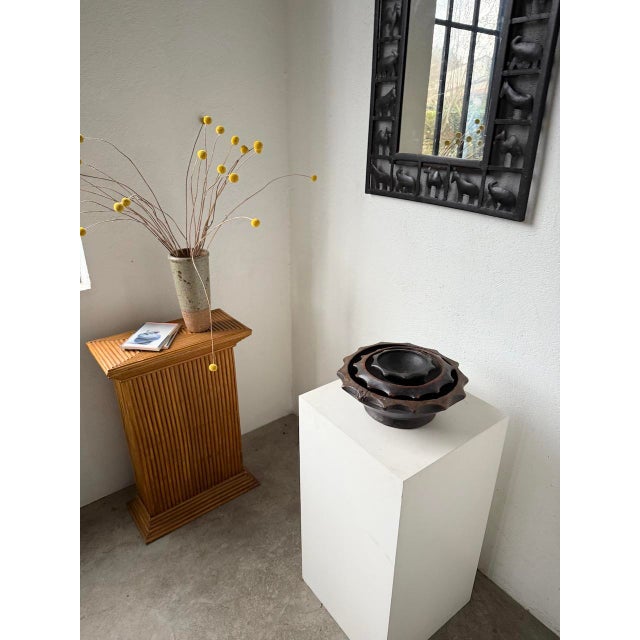 Savoyard Brutalist Folk Art Wooden Dishes, 1950s, Set of 3 For Sale - Image 13 of 18