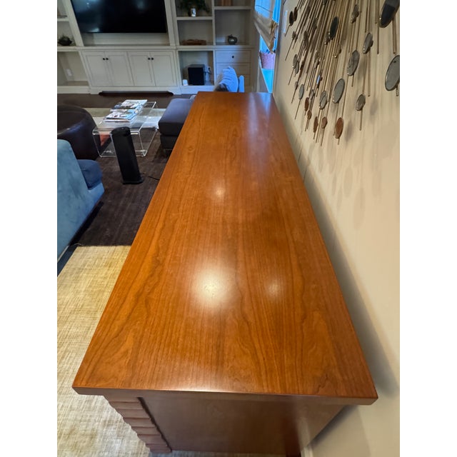 Knowlton Brothers Avenue Credenza in Walnut Cherry Mid-Century Modern, Attributed For Sale In San Francisco - Image 6 of 10