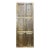 Vintage Brass Cladded Carved Barn Door | Statement Library & Interior Door 96x36 For Sale
