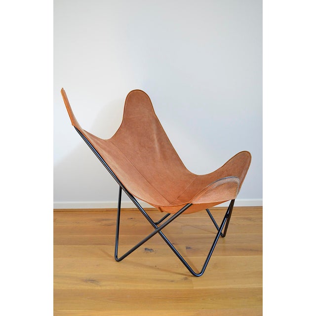 Brown Butterfly Chair attributed to Jorge Hardoy-Ferrari for Knoll, 1960s For Sale - Image 8 of 18
