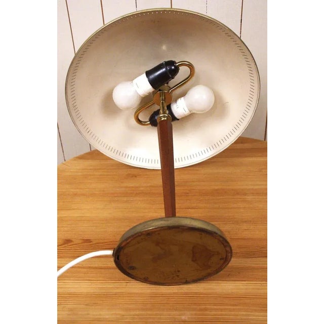 Swedish Art Deco Style Table Lamp By Bröderna Malmströms Metallvarufabrik Model no 2795, 1954 For Sale - Image 11 of 13