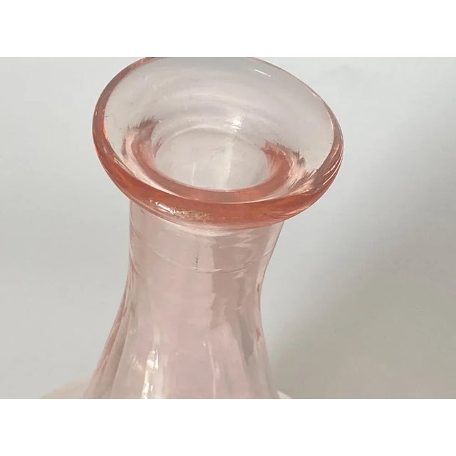 Vintage Decorative Pink Glass Bottles, France, 1940, Set of 2 For Sale - Image 4 of 8
