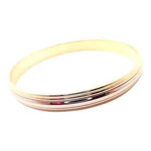 Cartier 18k Tricolor Gold Slip-On Bangle Bracelet 1990