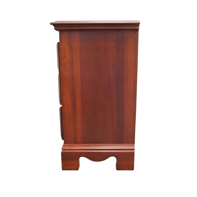 Kincaid Furniture Lenoir Collection Solid Cherry Traditional Style 26" Two Drawer Nightstand 21-142 For Sale - Image 12 of 15