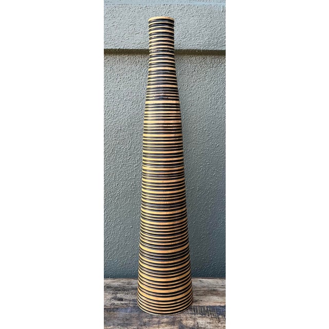 Mid-Century Modern Vintage Turned Wood Vase For Sale - Image 3 of 12