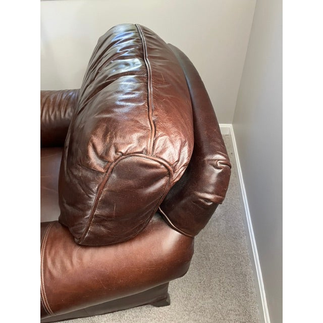 Whittimore Sherrill Club Chair With Ottoman, Bayou Walnut For Sale - Image 4 of 8