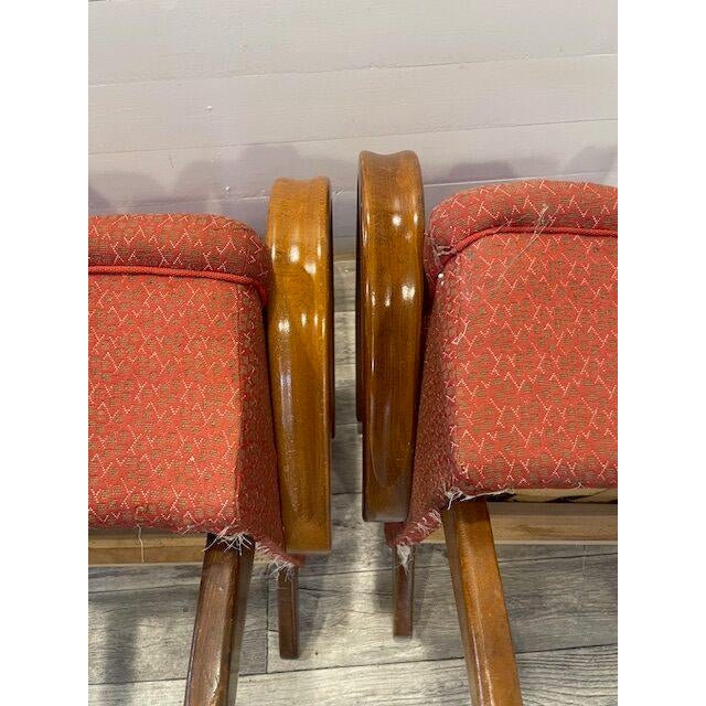 Art Deco Mad-Man Relax Model C Chairs by Halabala, 1920, Set of 2 For Sale - Image 6 of 7