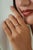 Not Yet Made - Made To Order Modernist Natural Diamond Cluster Stacking Ring Size 7 in 14k Yellow Gold For Sale - Image 5 of 15