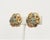 Vintage 1960s De Nicola Cabochon Faux-Turquoise Clip Earrings - 2 Pieces For Sale In Philadelphia - Image 6 of 9