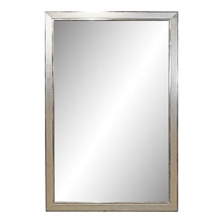 Large Floor Mirror With Metal Leaf Finish Frame, by Vicente Wolf For Sale