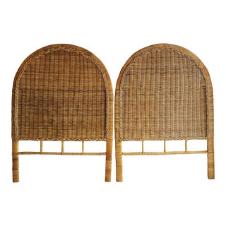 1970s Vintage Twin Bamboo Headboards - a Pair For Sale