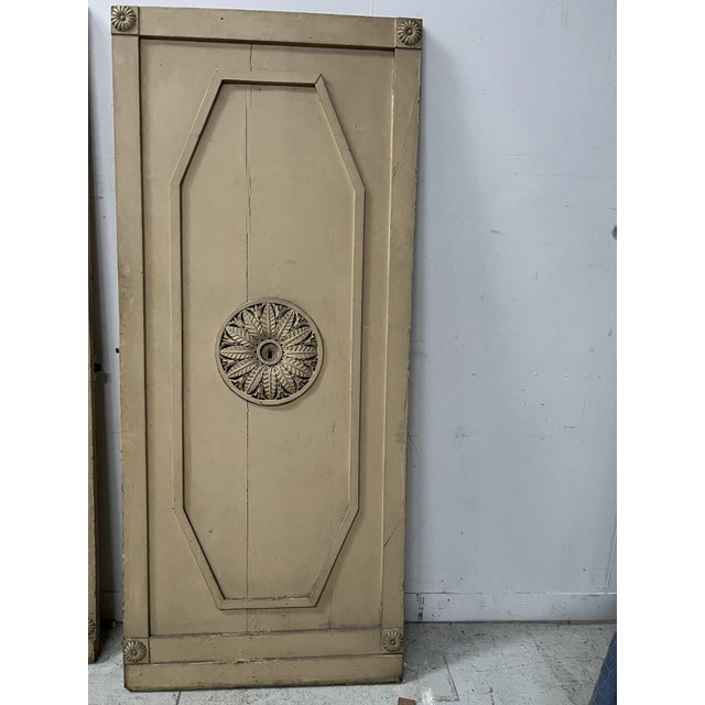 Wood Doors with Molded Panels, 1800s, Set of 2 For Sale - Image 7 of 16