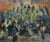 Candlelight Service Landscape Painting, Oil on Canvas, Circa 1940 by Orrin A. White For Sale - Image 4 of 6