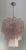 Italian Pink Glass Tube Chandeliers, 1970s, Set of 2 For Sale - Image 4 of 16