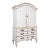 Late 18th Century Swedish White Gustavian Wedding Cabinet For Sale