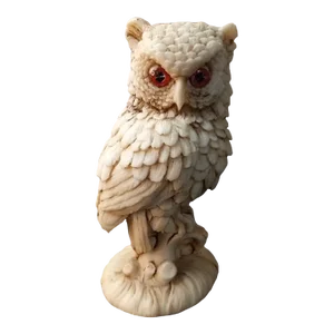 1980s Resin Owl Figurine Made in Mexico