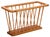 Mid-Century Danish Modern Solid Oak Rectangular Magazine Rack, 1970s For Sale