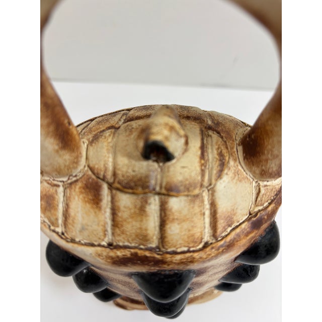 Vintage Terry Gess Pottery Teapot With Dots For Sale In Raleigh - Image 6 of 10