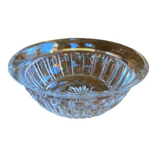 1970s Waterford Crystal Grafton Street Pattern Round Bowl For Sale