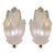 Venetian Sanded Murano Style Glass Floreal Wall Sconces by Simoeng, Set of 2 For Sale - Image 9 of 9