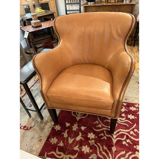 Leather Club Chairs -a Pair For Sale In Philadelphia - Image 6 of 15