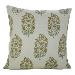 Home Decor Water Replicant Cushion Cover 22x22 Inch Cotton Linen- Virat For Sale