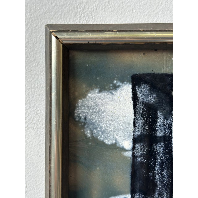 Vintage Abstract Cityscape Enamel Artwork by Felicia Liban, Circa 1970s-80s For Sale - Image 9 of 15