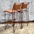 Metal Vintage 1970's Brutalist Leather Bar Stool After Ilana Goor - a Pair For Sale - Image 7 of 7