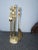 French Country Fp 14 Vintage French Country Gold Fireplace Tools With Three Tools For Sale - Image 3 of 11