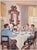 Classic Interior design and Family Dinner by Architectural Digest illustrator David Mode Payne (American, 1907-1985). The...