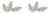 Dainty 18k White Gold Diamond Leaf Stud Earrings, 0.157 Ct for Women- A Pair For Sale